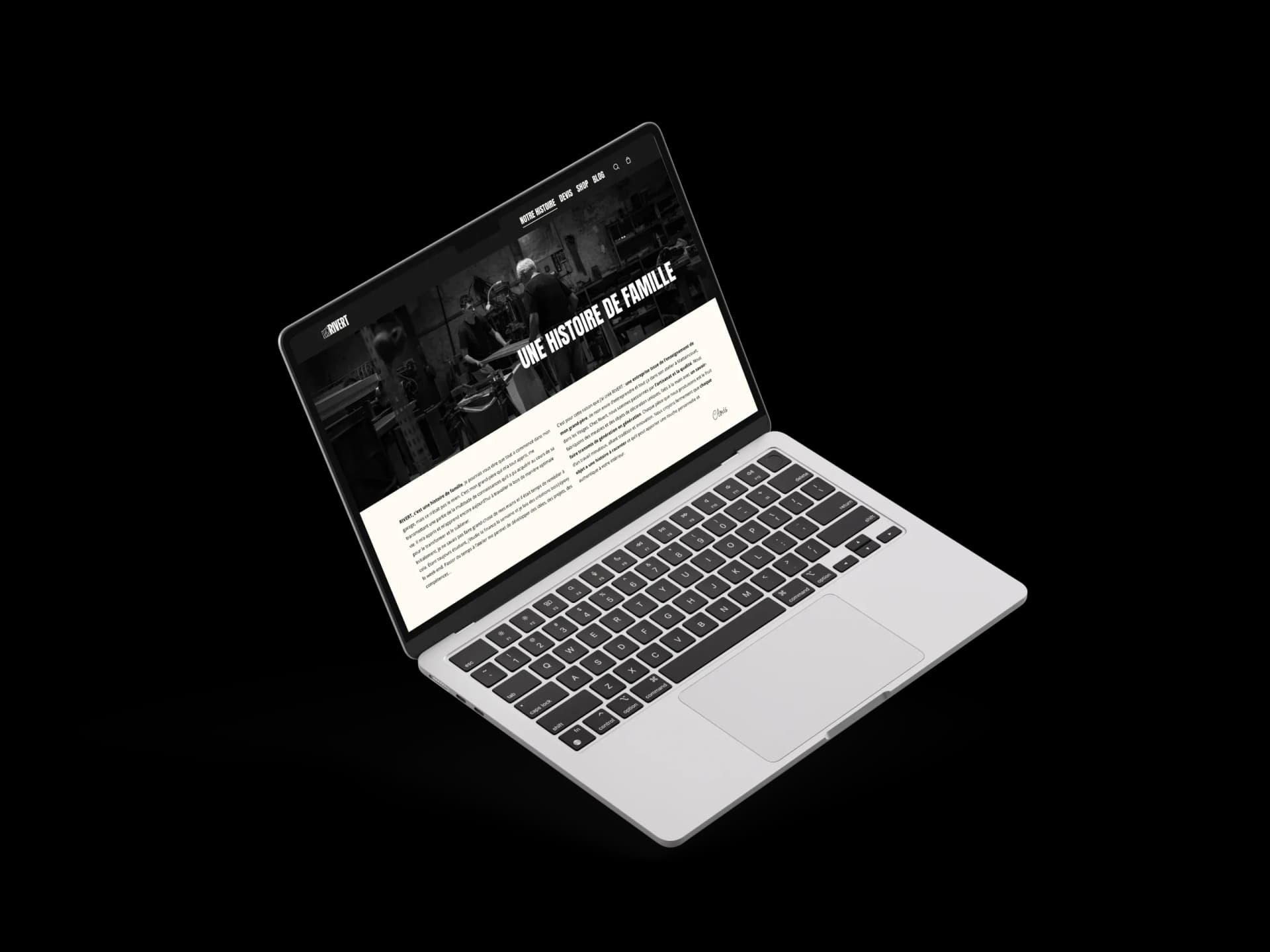 Exemple de site web créé par l'agence Nooki Nancy