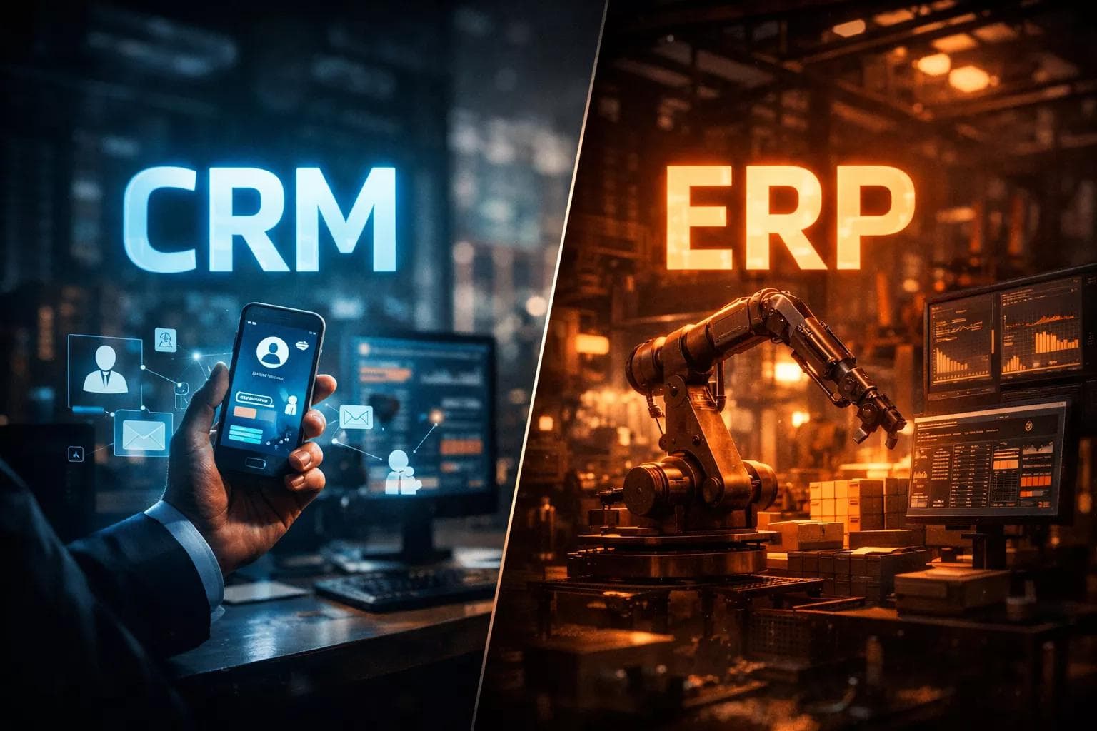 CRM vs ERP : quelles différences (et lequel choisir pour ton business) ?