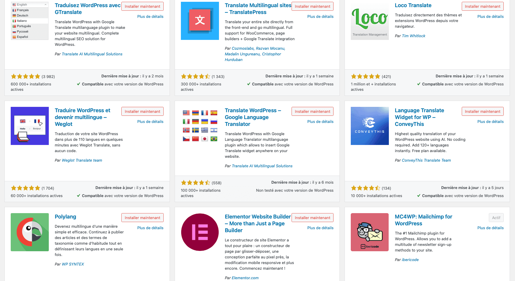 Les Meilleurs Plugins de Traduction sur WordPress