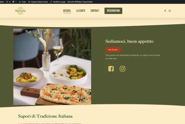 site vitrine wordpress