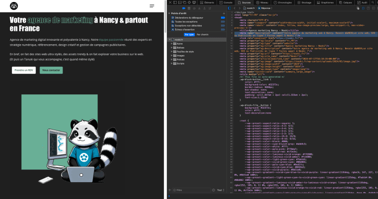 méta-description n'apparaît pas