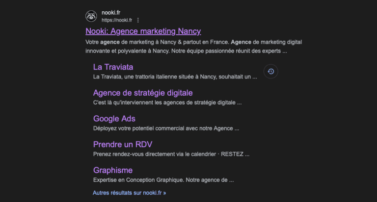 Changer les liens de mon site sur Google