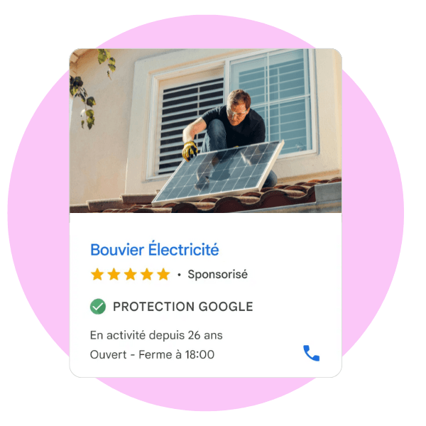 exemple d'annonce google local service