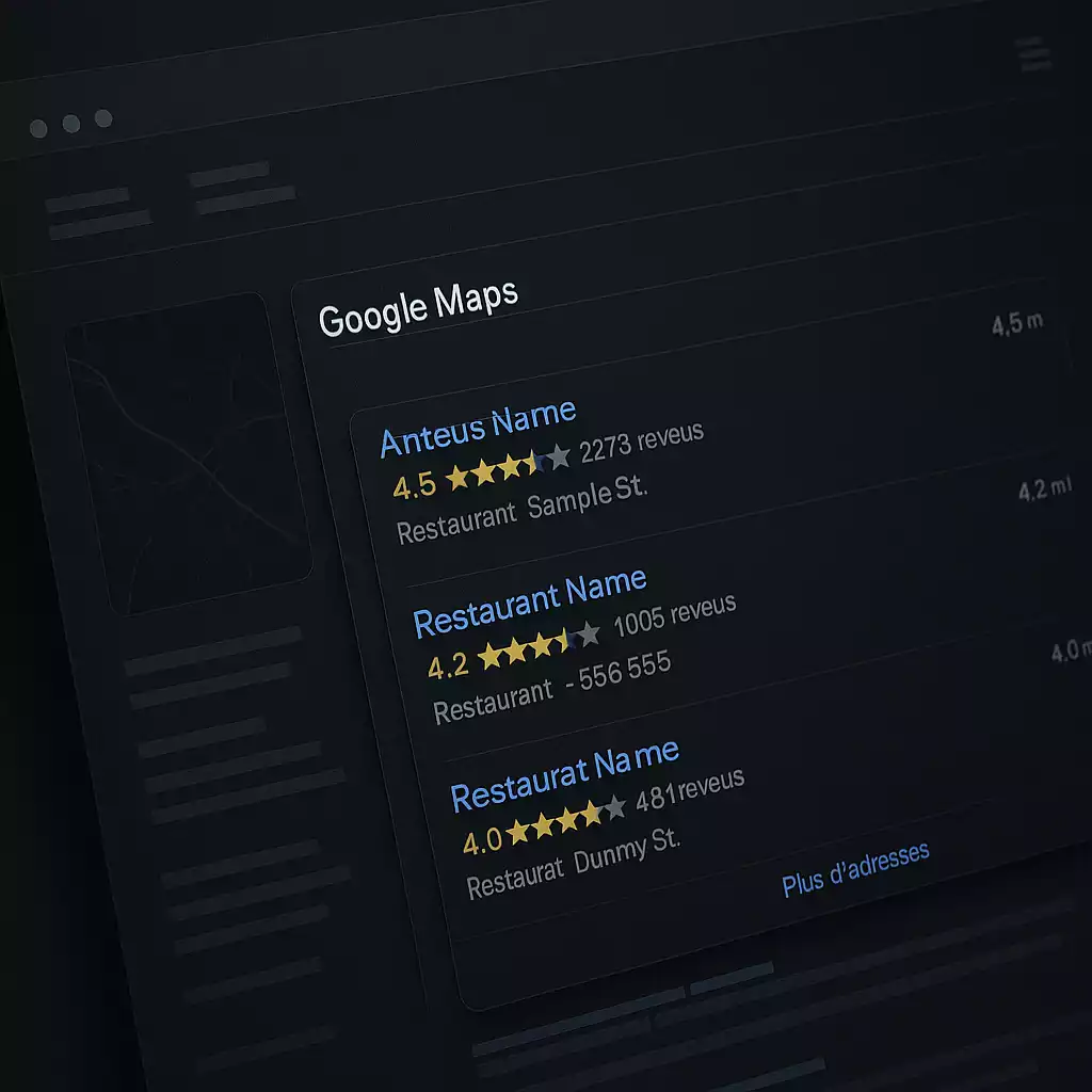 référencement google maps